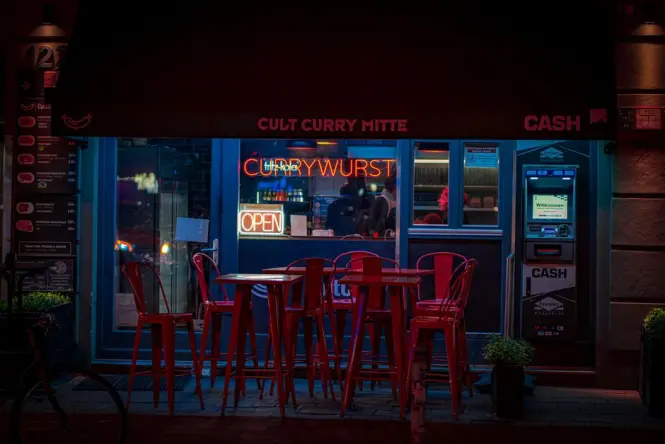 Street food stall in Berlin