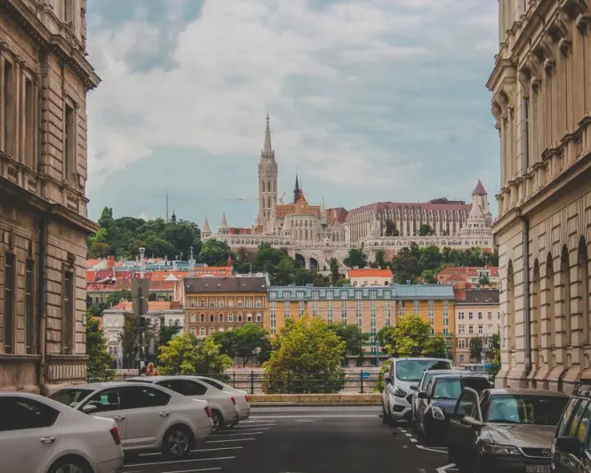 Historic streets on Buda Castle Hill