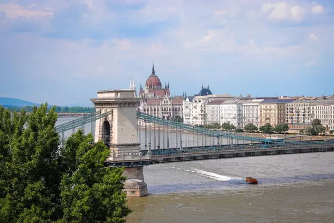 Chain Bridge over the Danube in Budapest