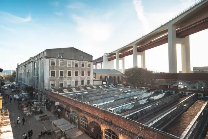 LX Factory creative district under the bridge