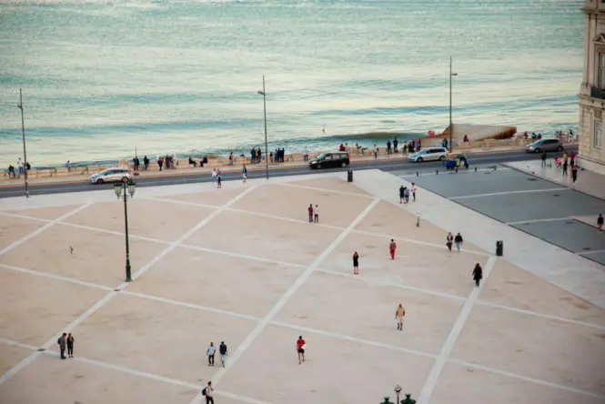 Praça do Comércio waterfront in Lisbon