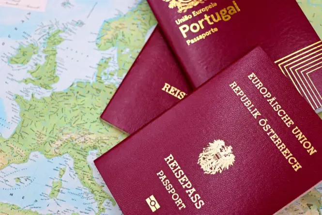 Passport and boarding pass
