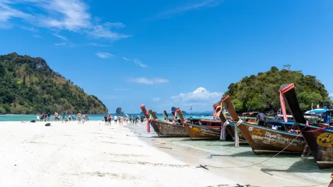 Longtail boat island hopping near Phuket