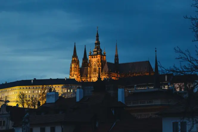 Prague Castle from across the river