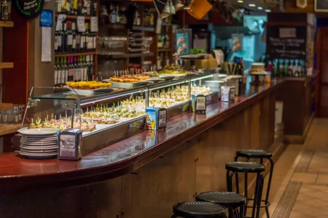 Tapas at a Barcelona bar