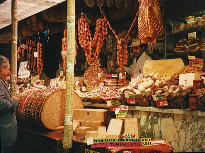 Mercato Centrale food stalls in Florence
