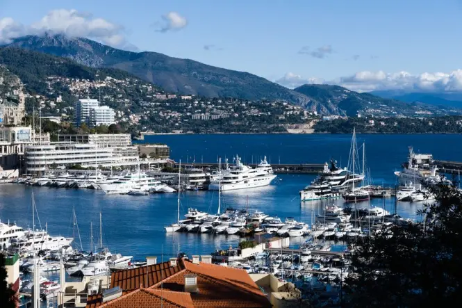 Monaco harbour on a day trip from Nice