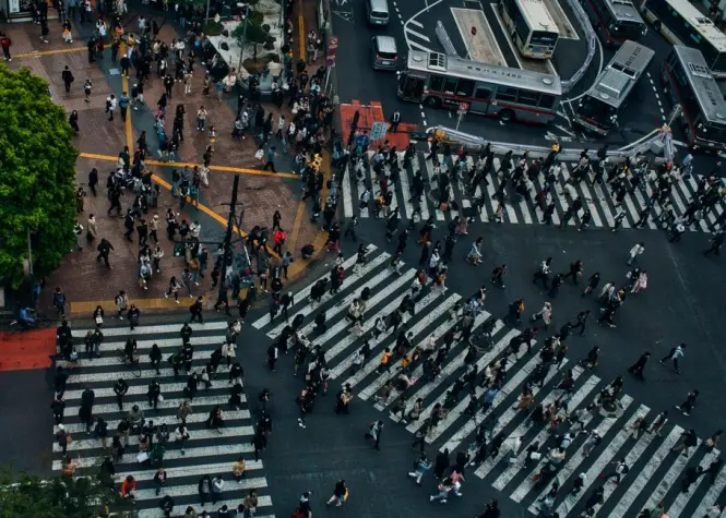 Shibuya Crossing in Tokyo
