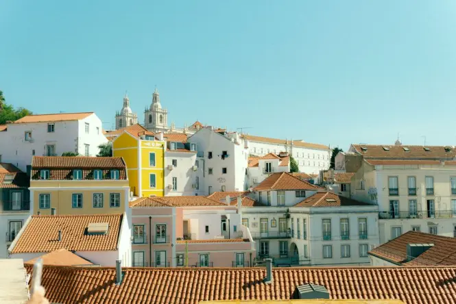 Historic architecture at Alfama district