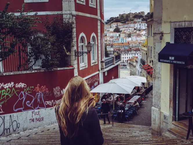 Inside Alfama district