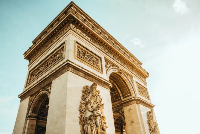 Arc de Triomphe main exterior view