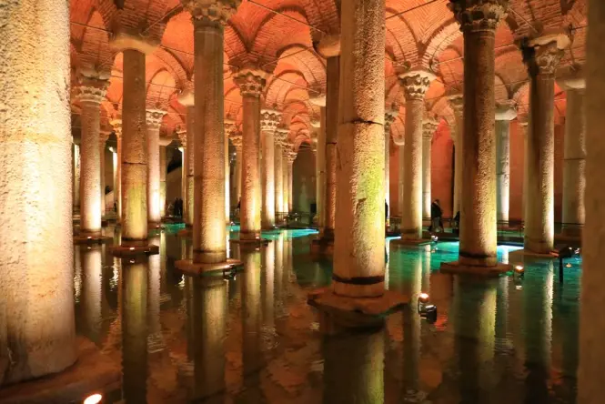 Inside Basilica Cistern