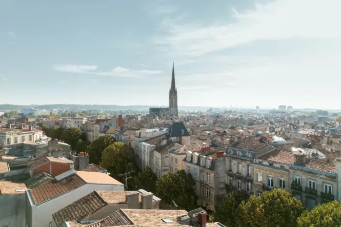 Pey-Berland Tower beside Bordeaux Cathedral