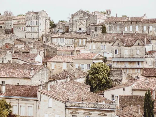 View over Bordeaux from near the cathedral tower