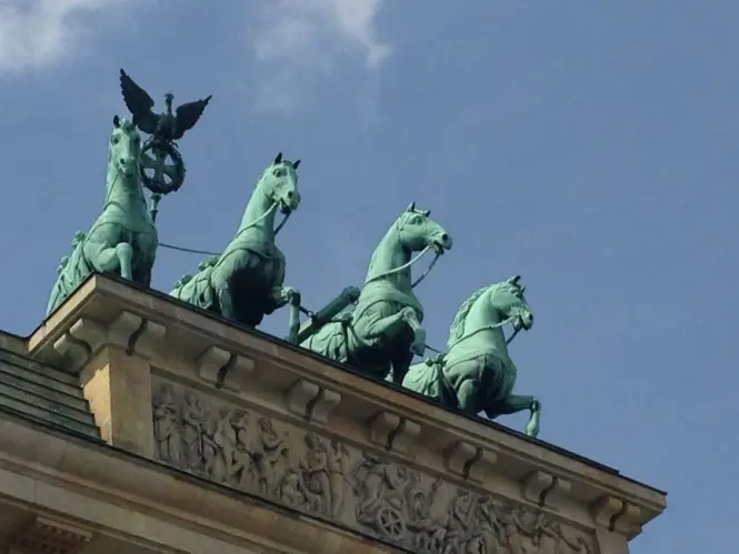 Historic architecture at Brandenburg Gate