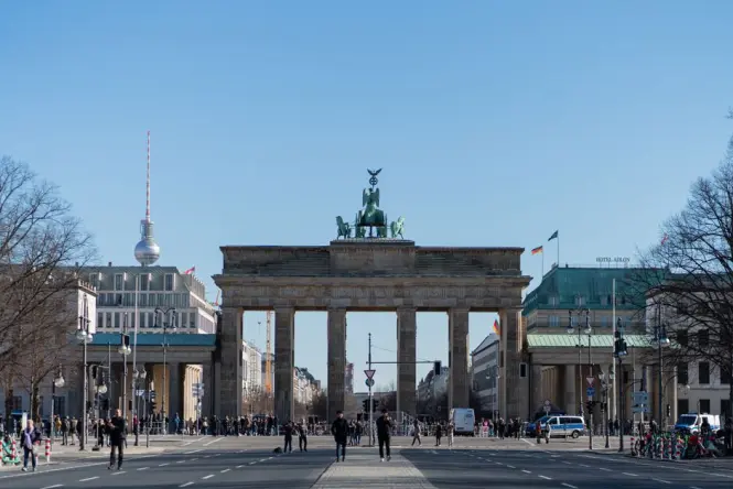 Inside Brandenburg Gate
