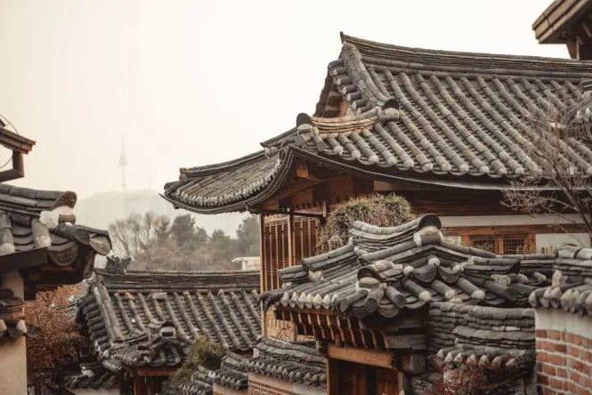 Historic architecture at Bukchon Hanok Village