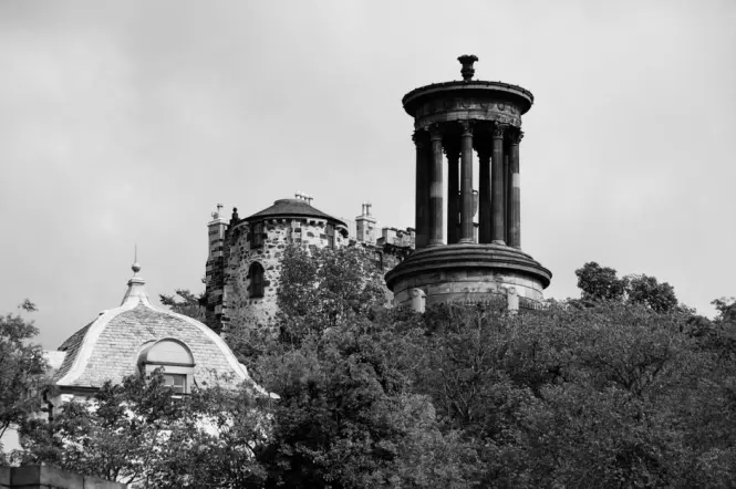 Historic architecture at Calton Hill