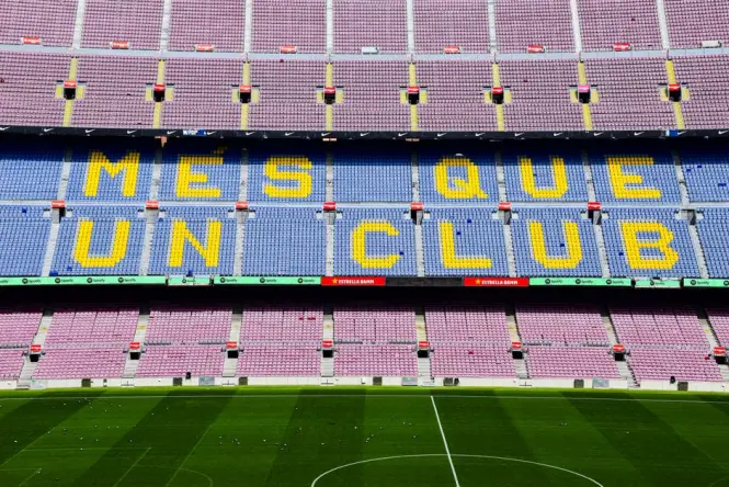 Historic architecture at Camp Nou