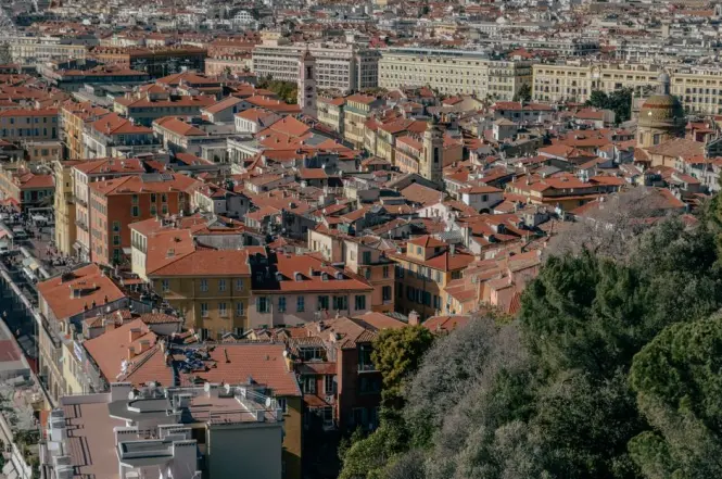 Rooftops of Vieux Nice from above
