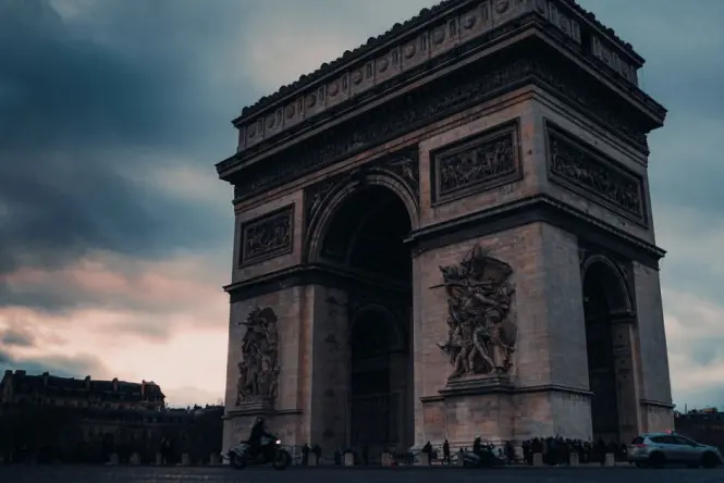 Champs-Elysees at golden hour