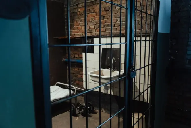 Historic prison cell inside Château d'If associated with The Count of Monte Cristo