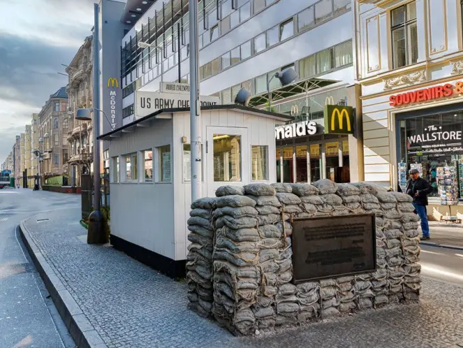 Entrance to the Checkpoint Charlie Wall Museum in Berlin