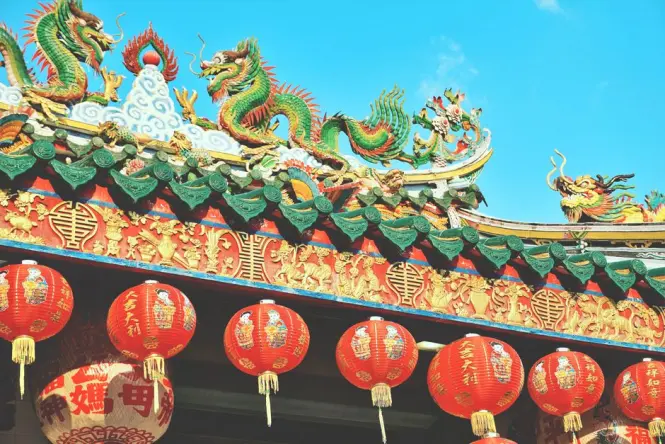 Historic architecture at Chinatown (Yaowarat)