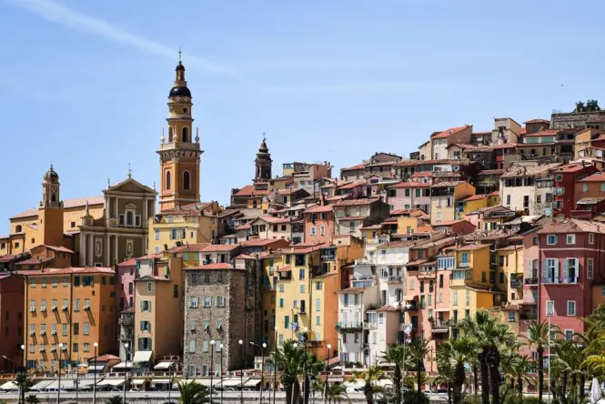 Hillside monastery setting above Nice