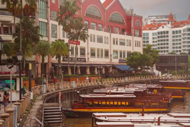 Historic architecture at Clarke Quay