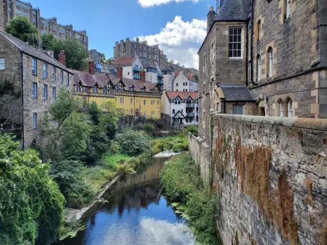 Dean Bridge spanning the gorge above Dean Village, designed by Thomas Telford