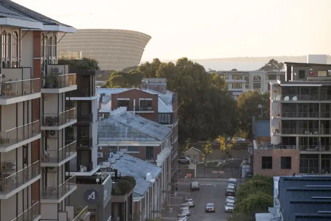 Quiet Cape Town street scene suited to an early museum visit