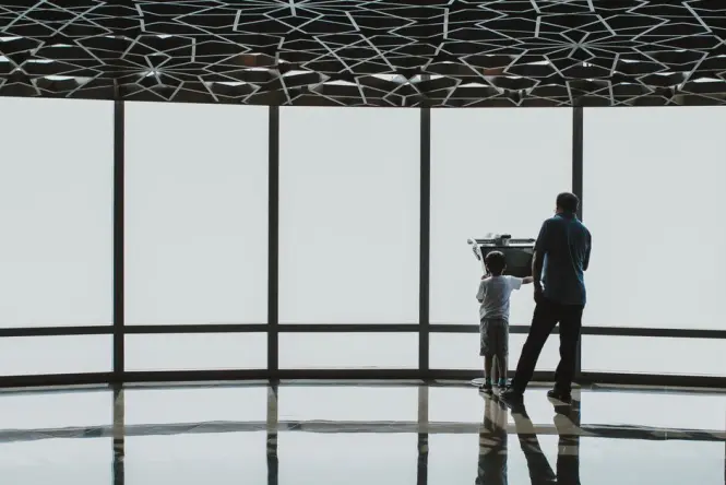 Observation deck view from Burj Khalifa At the Top