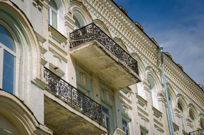 Ornate ironwork and gold molding from the original 1919 Grand Splendid theatre