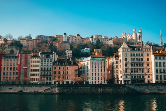 Funicular climbing Fourviere Hill