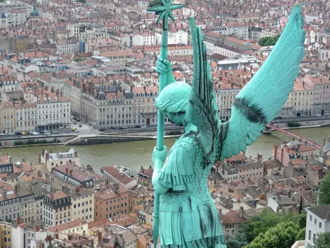 Basilica terrace view from Fourviere