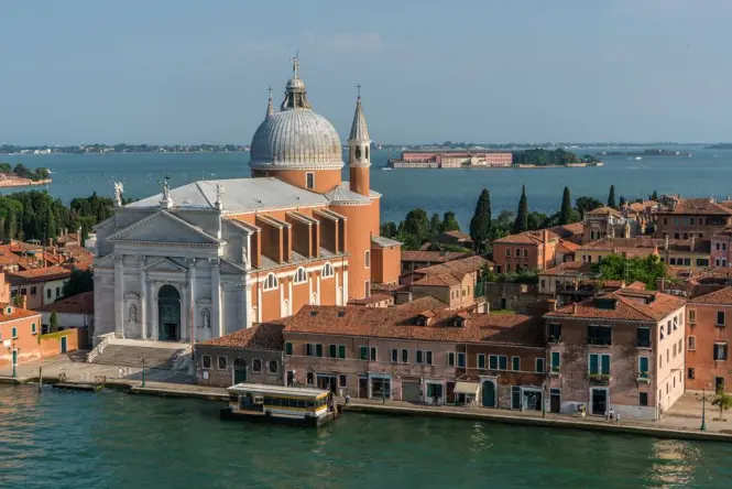 A quiet residential canal in the artistic Dorsoduro district of Venice near the museum