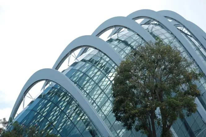 Historic architecture at Gardens by the Bay