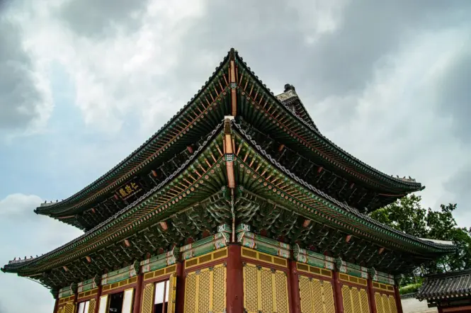 Historic architecture at Gyeongbokgung Palace