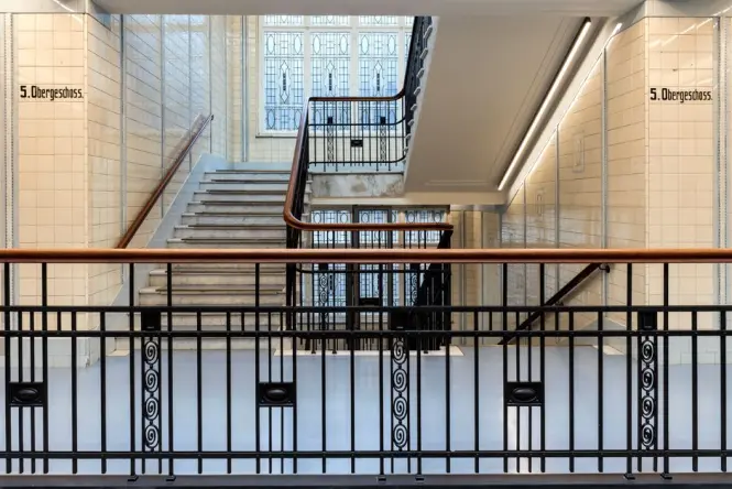Decorative ceramic tile courtyard entrance at Hackesche Hofe