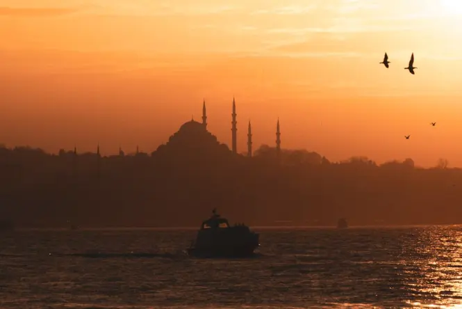 Hagia Sophia at golden hour