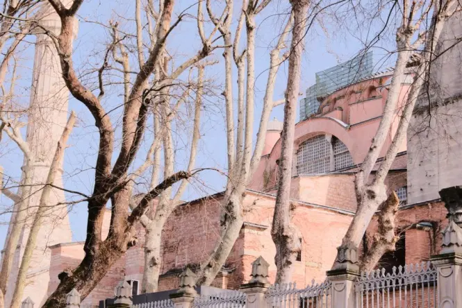 Historic architecture at Hagia Sophia