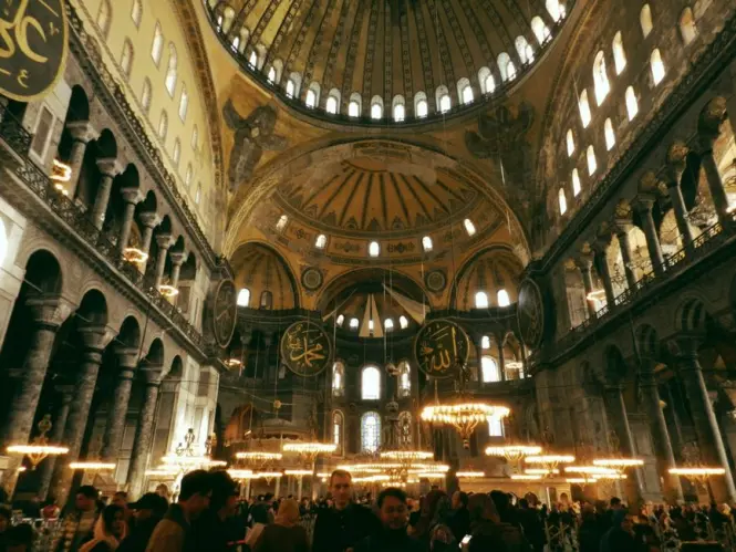 Inside Hagia Sophia