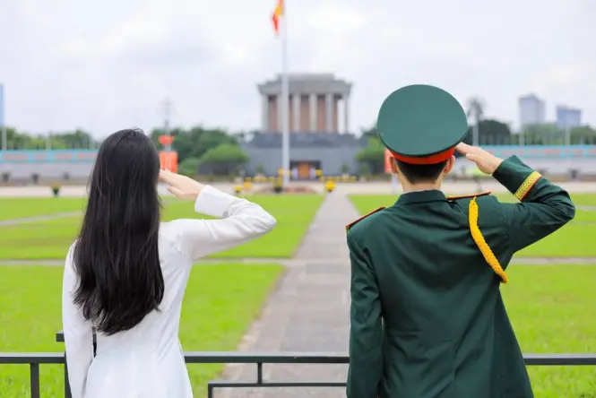 Inside Ho Chi Minh Mausoleum