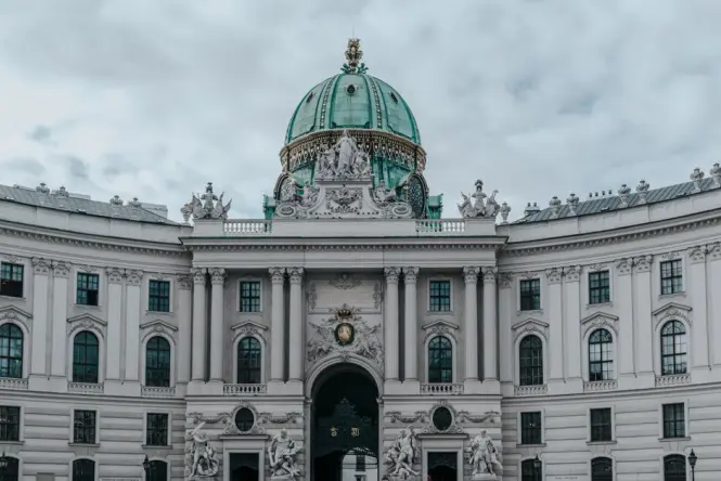 Historic architecture at Hofburg Palace