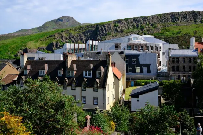 Historic architecture at Holyrood Palace