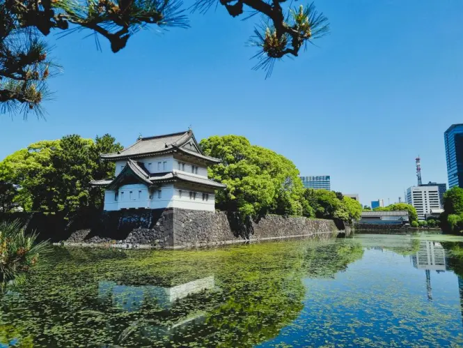 Edo-era stone walls in Imperial Palace East Gardens