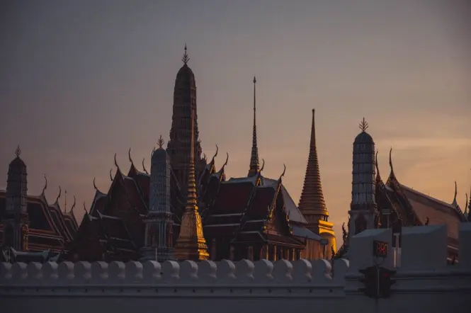 Khao San Road at golden hour