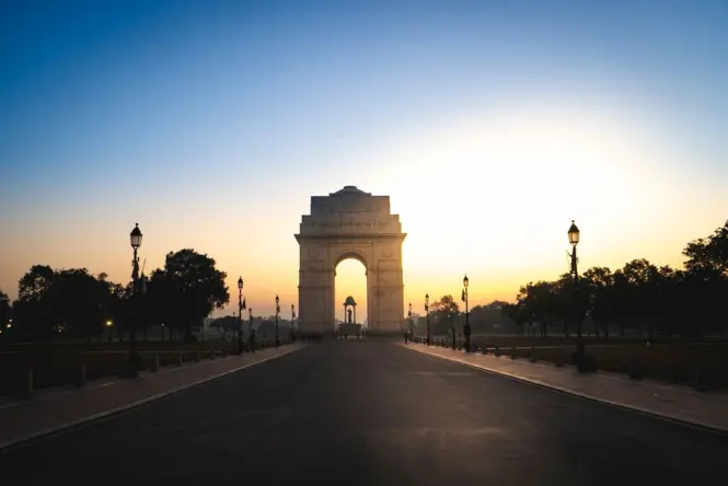 Memorial arch along La Corniche in Marseille