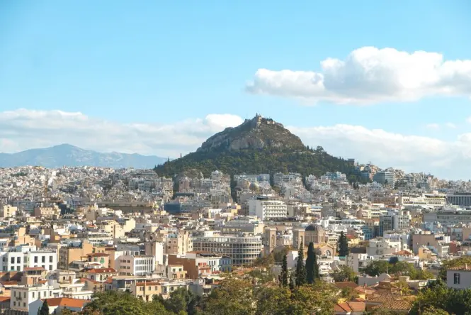 Inside Lycabettus Hill